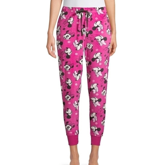 Disney Other - disney Plush Fleece Minnie Mouse Joggers New Small